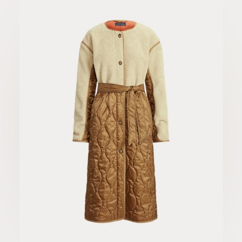Polo Ralph Lauren Water-Repellent Belted Hybrid Liner Coat Size M New w/Tag $598