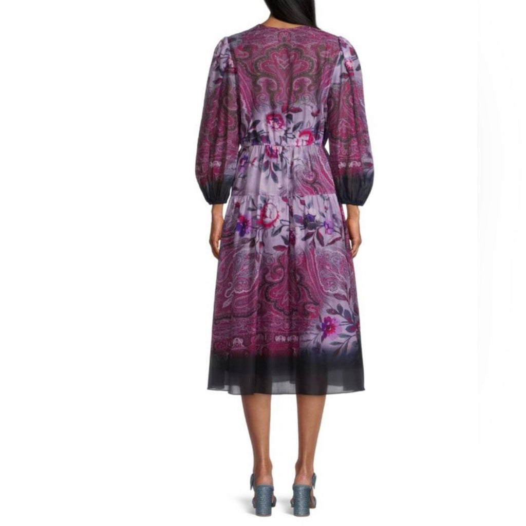 Kobi Halperin Chloe Blouson Sleeve Midi Dress w/Pockets Size XS New w/Tag $578