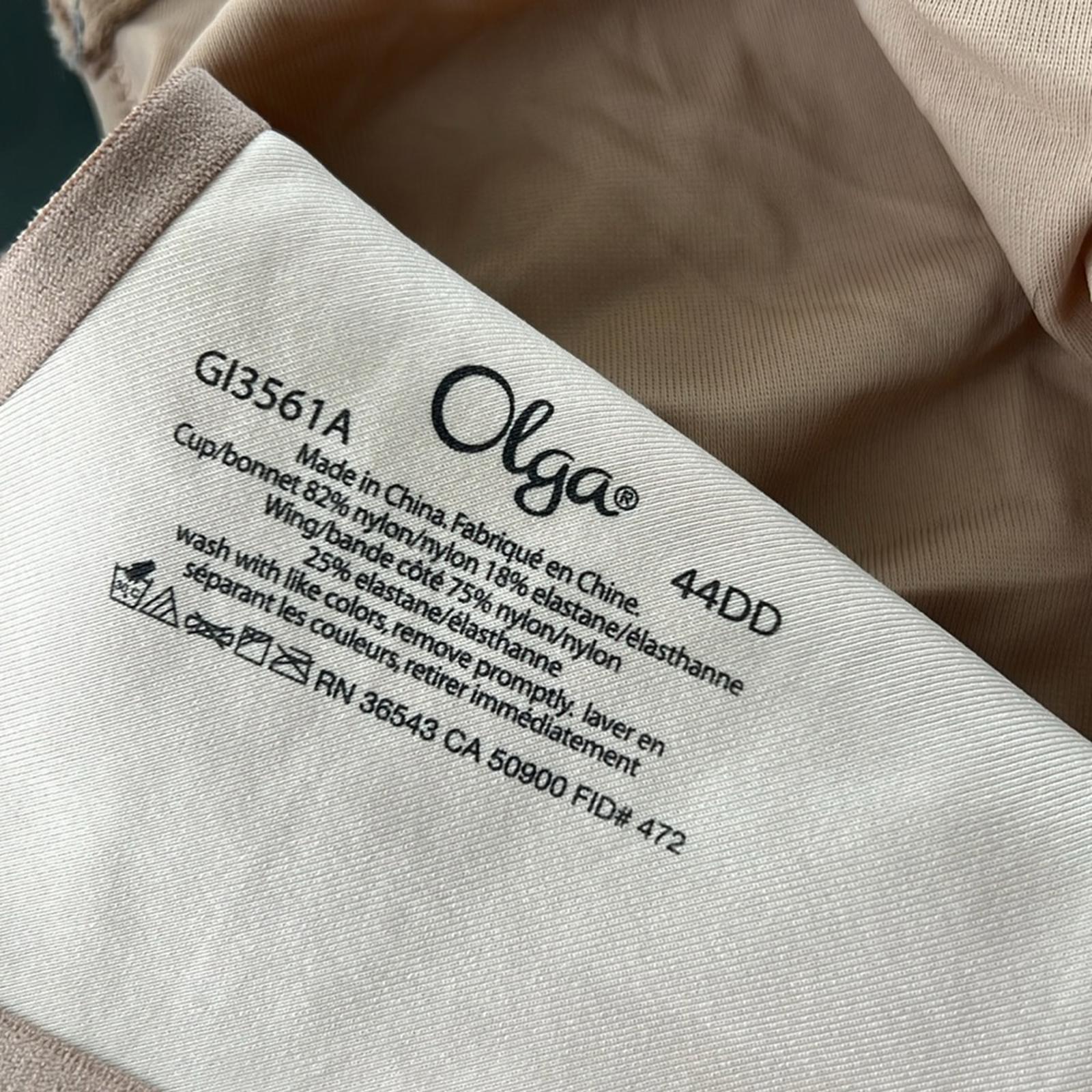 Olga Full Figure No Side Effects Underwire 2ply Animal Print Bra, Size 44DD