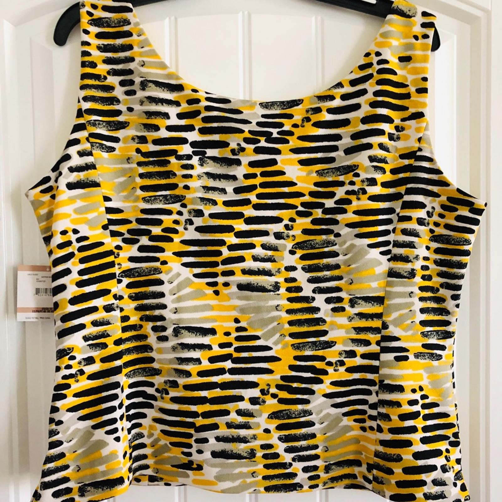 Kasper Helix Scuba Crepe Top, Size 12, NEW w/Tag