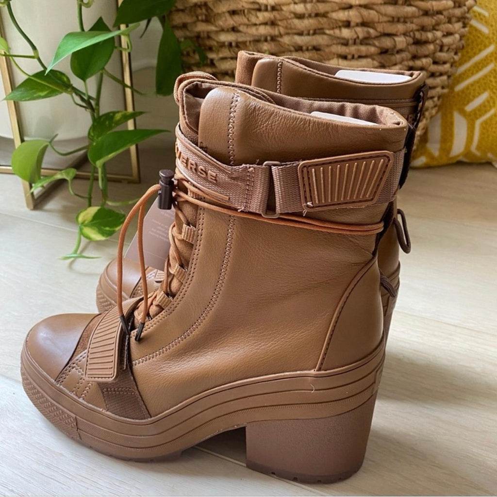 Converse Chuck Taylor All Star GR82 Boots in Camel Brown Combat Boots Size 9 NEW