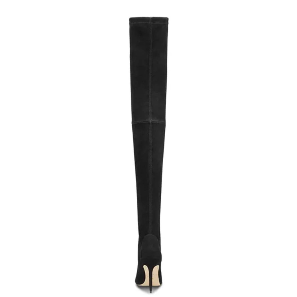 Stuart Weitzman UltraStuart100 Over The Knee Boots Suede Black Size 7 NEW in Box