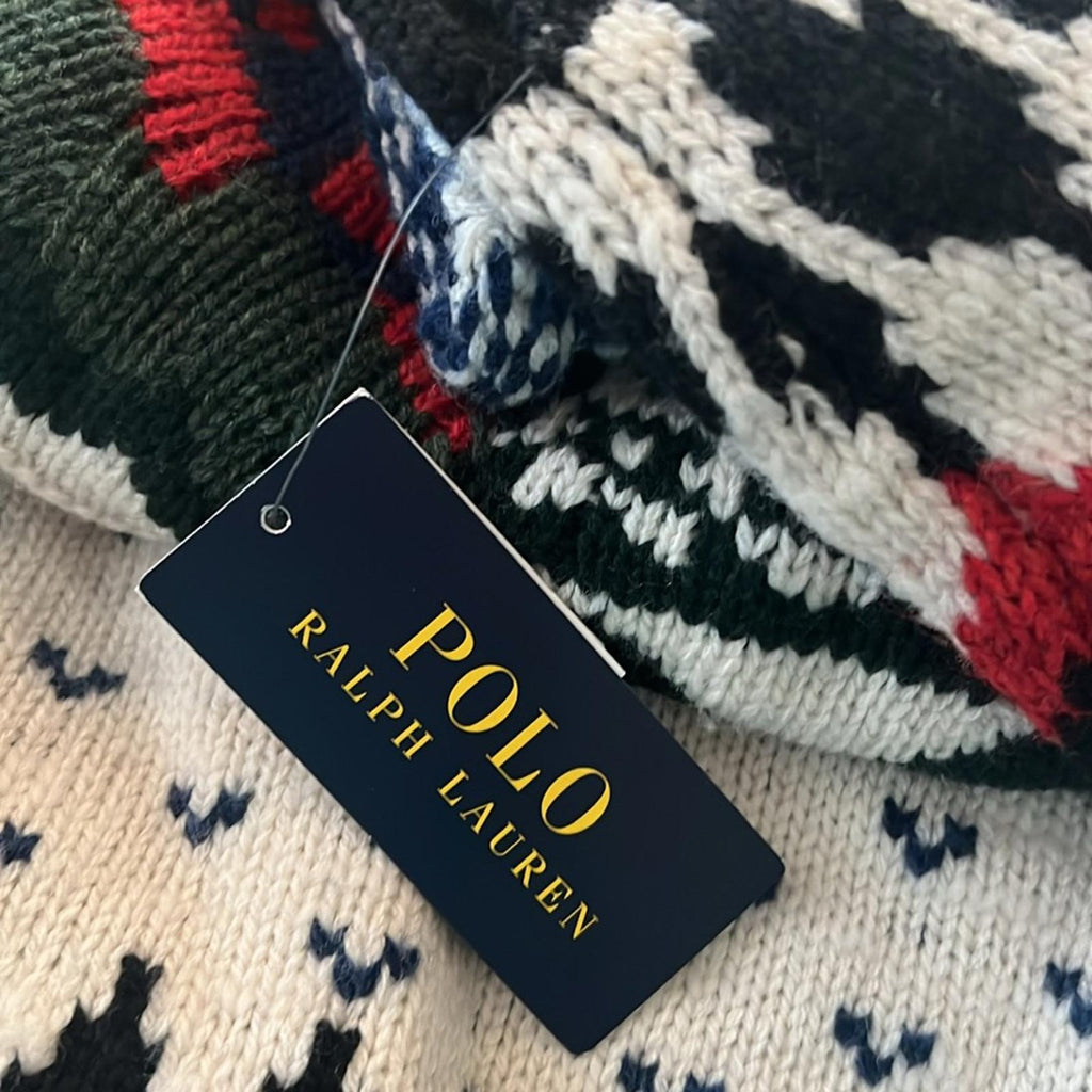 Polo by Ralph Lauren Mixed Print Turtleneck Sweater, Size XS New w/Tag