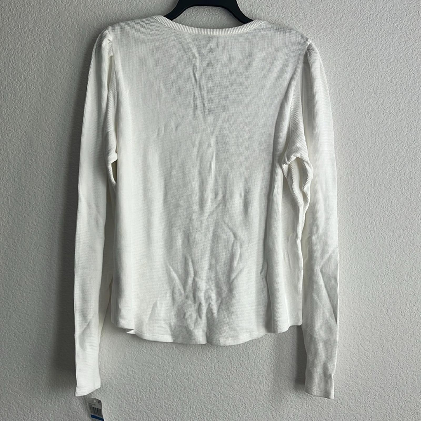 Paige Daniella White Long Sleeve Top, Size XL NWT