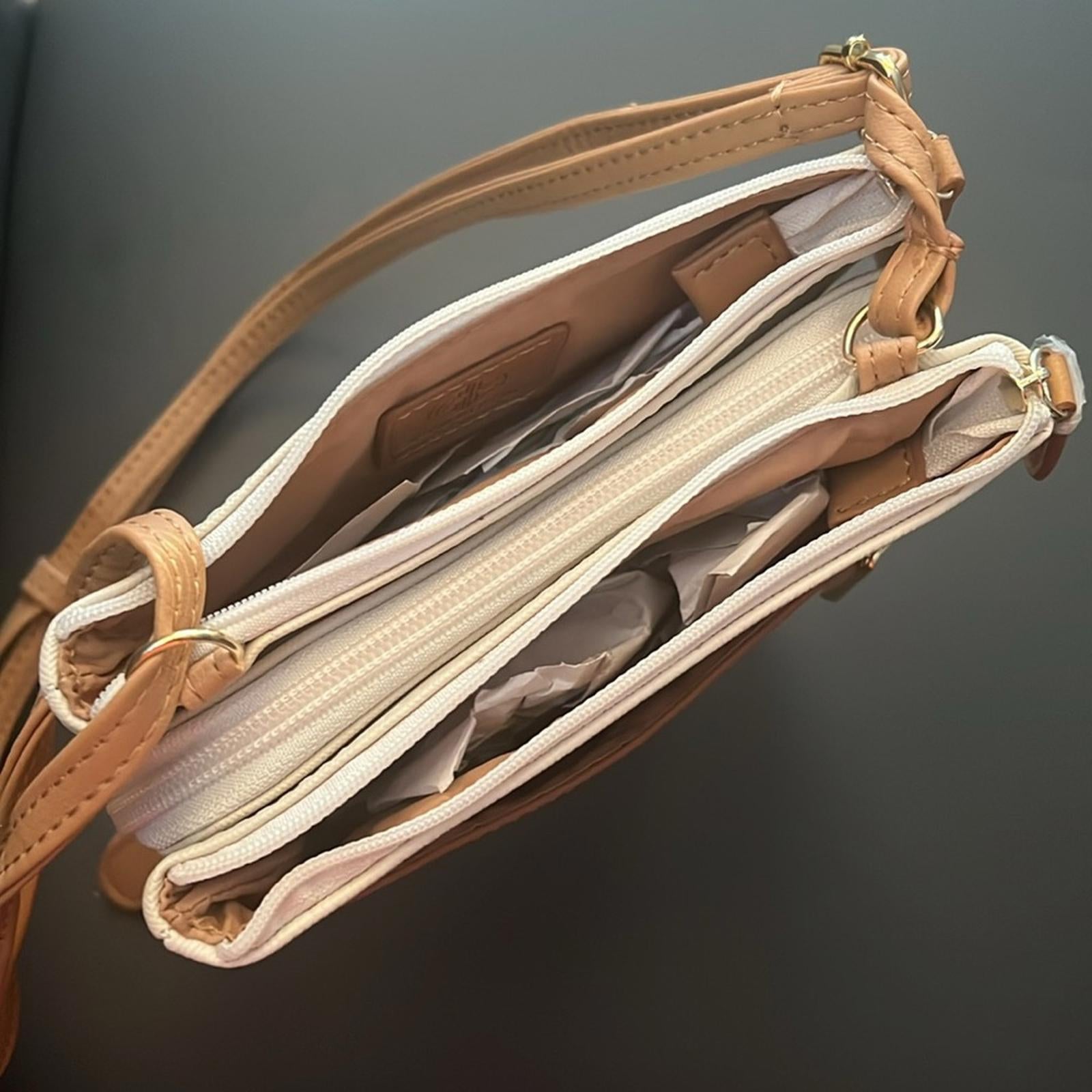 NEW Giani Bernini Dasher Signature Monogram Colorblock Mini Crossbody,