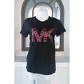NWT Michael Kors Limited Edition Scarlet Red Short Sleeve Tee in Black Size M