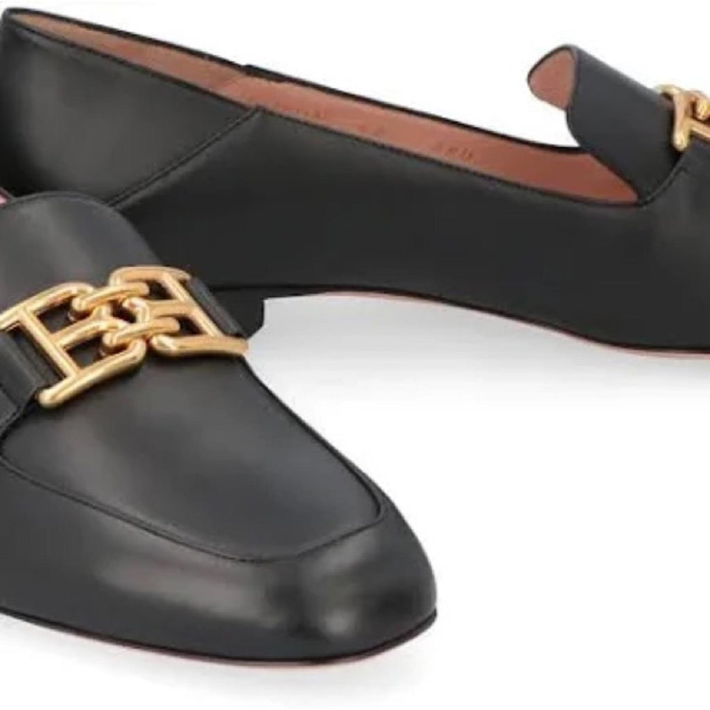 Bally BB logo loafers in Black, [Made in Italy] Size EU 38 in Box Retail $795