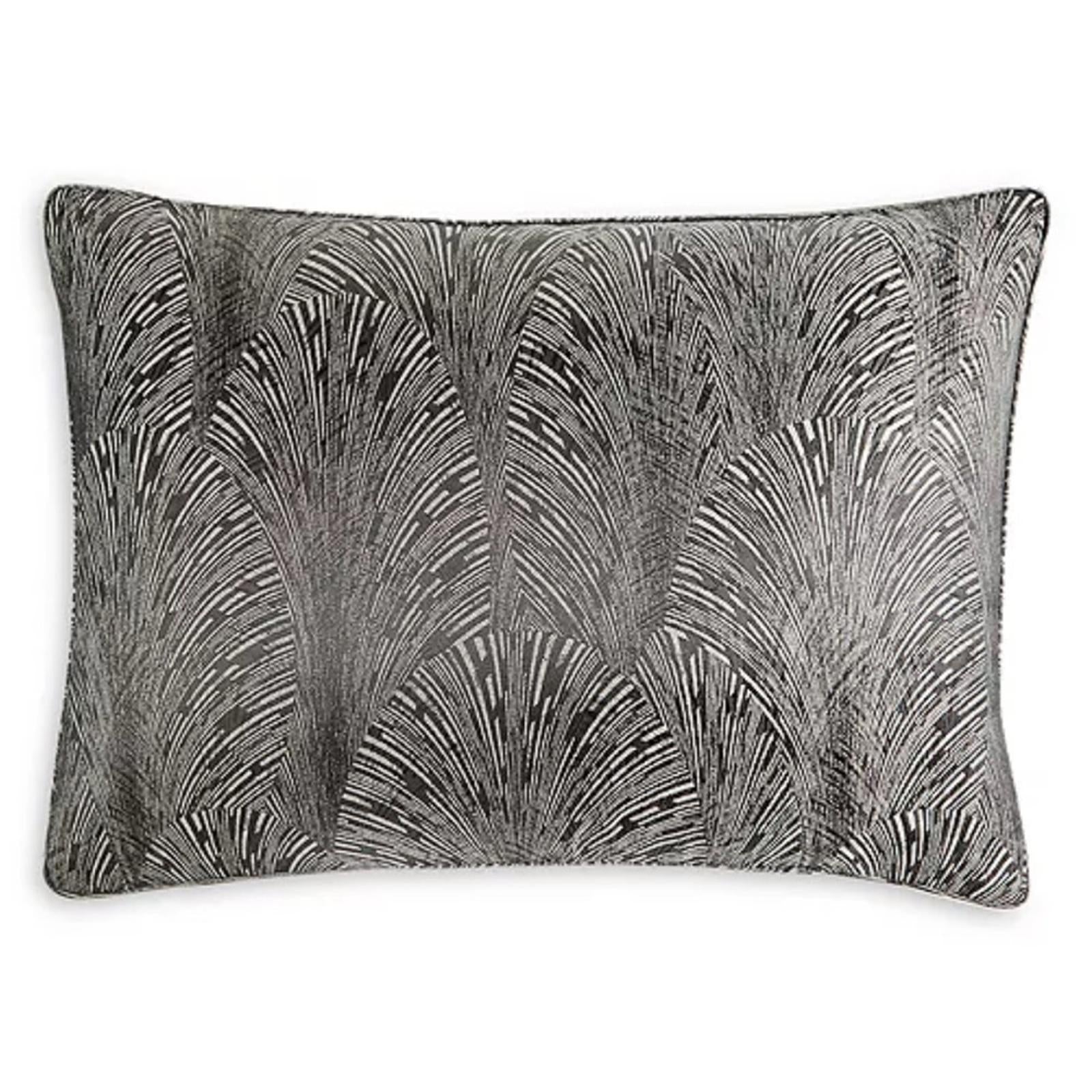 Hudson Park Collection Deco Fan King Pillow Sham, New in Box $145