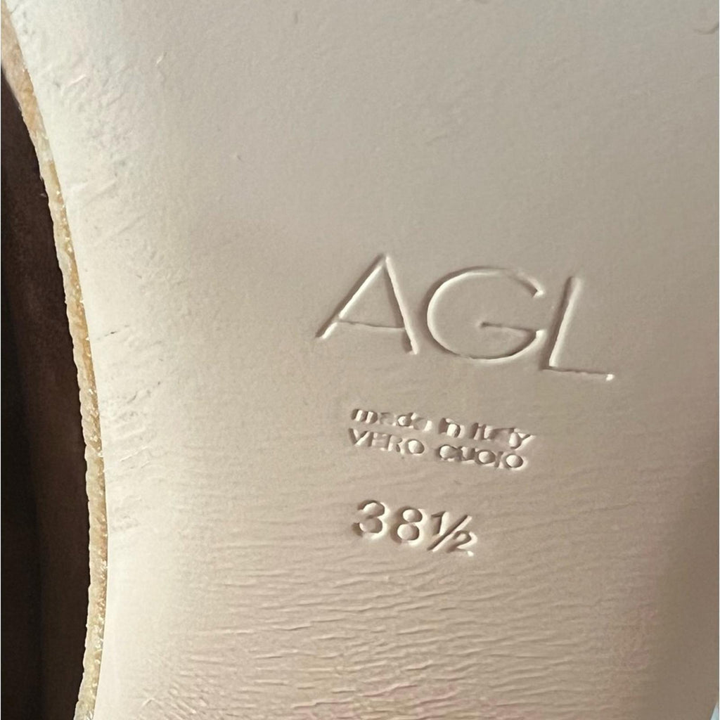 AGL Sista Mule - Cognac Size 38.5 Retail $545
