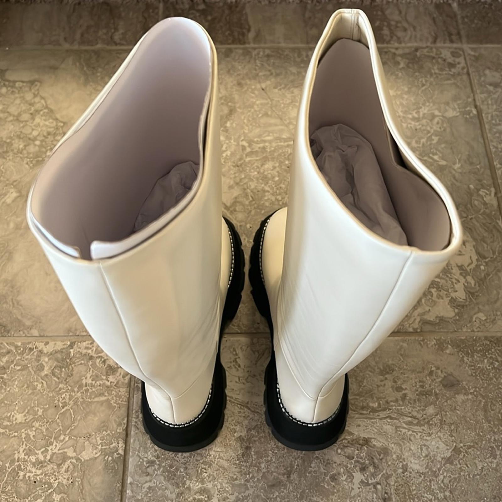 3.1 Phillip Lim Kate Tall Boots in White, Size 38.5 New in Box + Dust Bag $650