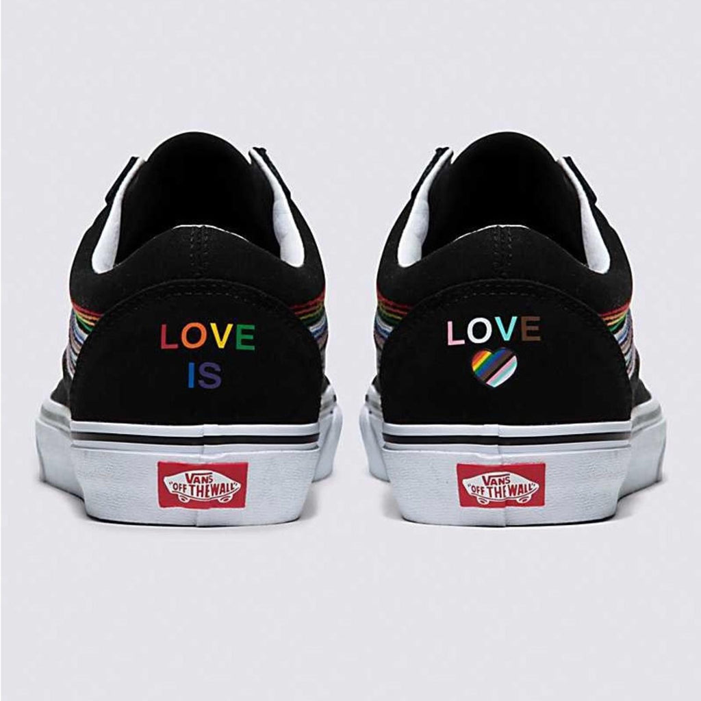NWT Vans Old Skool Sneakers, Black Rainbow Size 6 New in Box