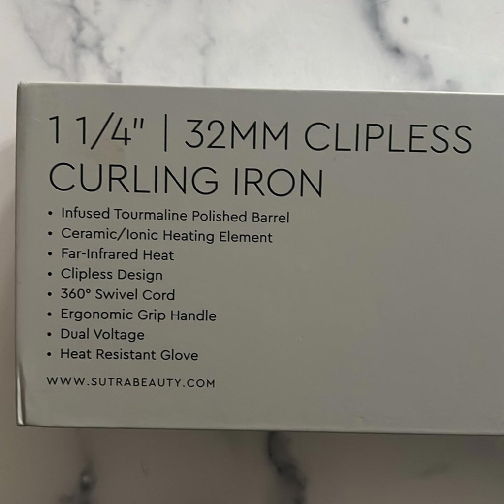 SB2 by Sutra 1 1/4" | 32MM Clipless Curling Iron in Pink and Black, NEW