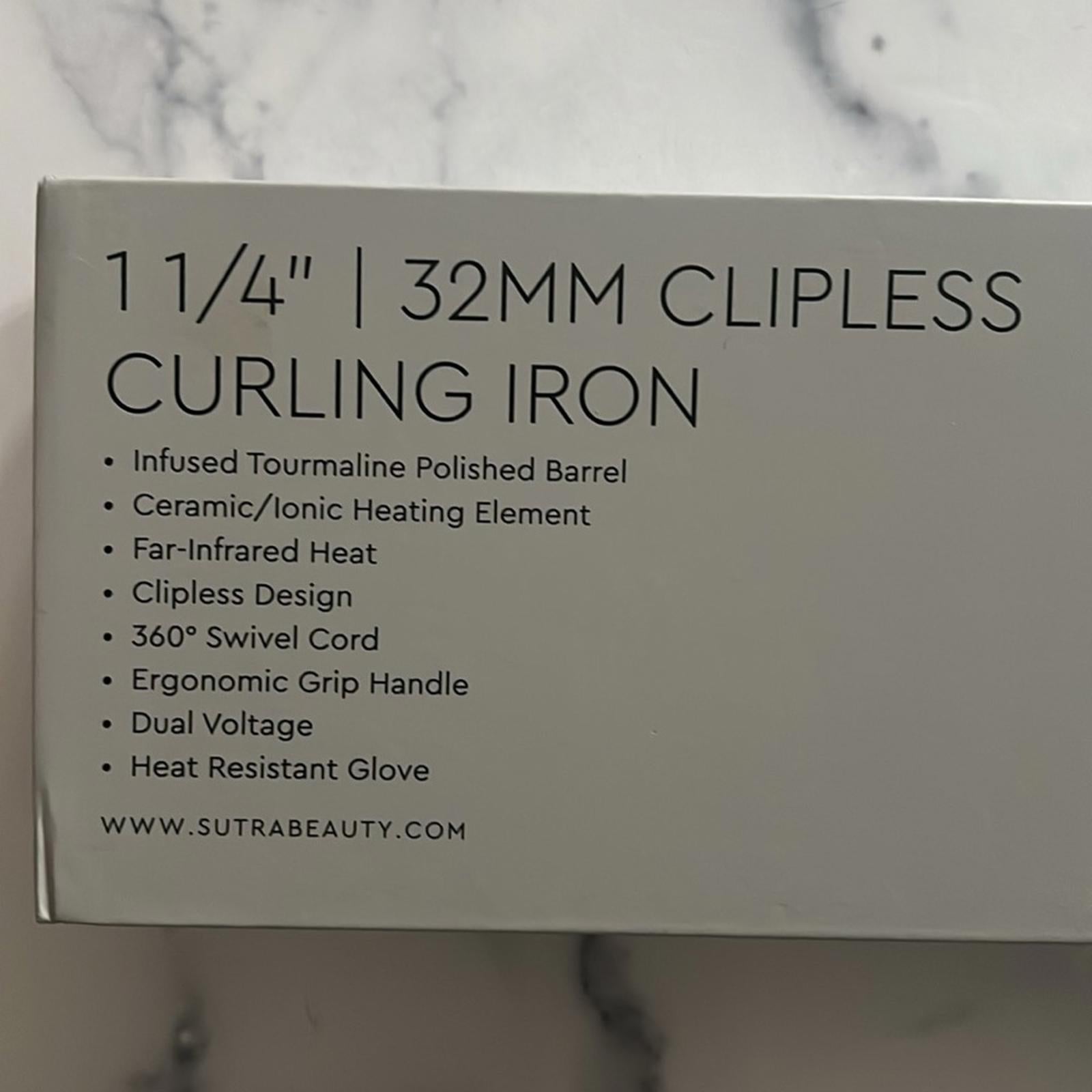 SB2 by Sutra 1 1/4" | 32MM Clipless Curling Iron in Pink and Black, NEW