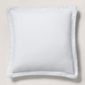 Ralph Lauren RL Linen Contrast Euro Sham in White/Sky New w/Tag $185