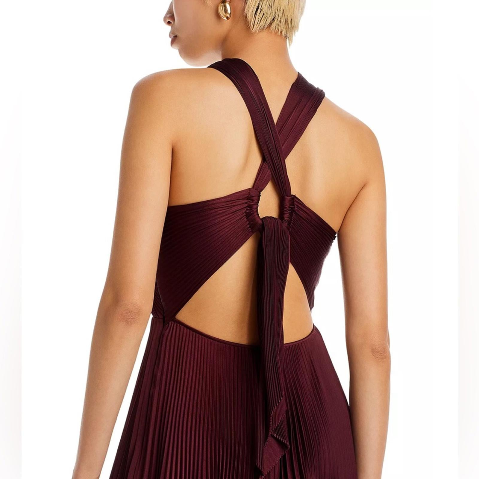 A.L.C. Athena Pleated Cutout Gown, Chicory Size 2, New w/Tag SOLD OUT!