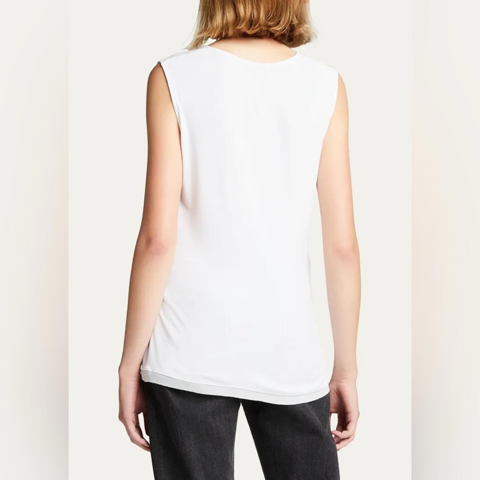 Kobi Halperin Stevie Knotted Sleeveless Top, White Size XS New w/Tag Retail $148