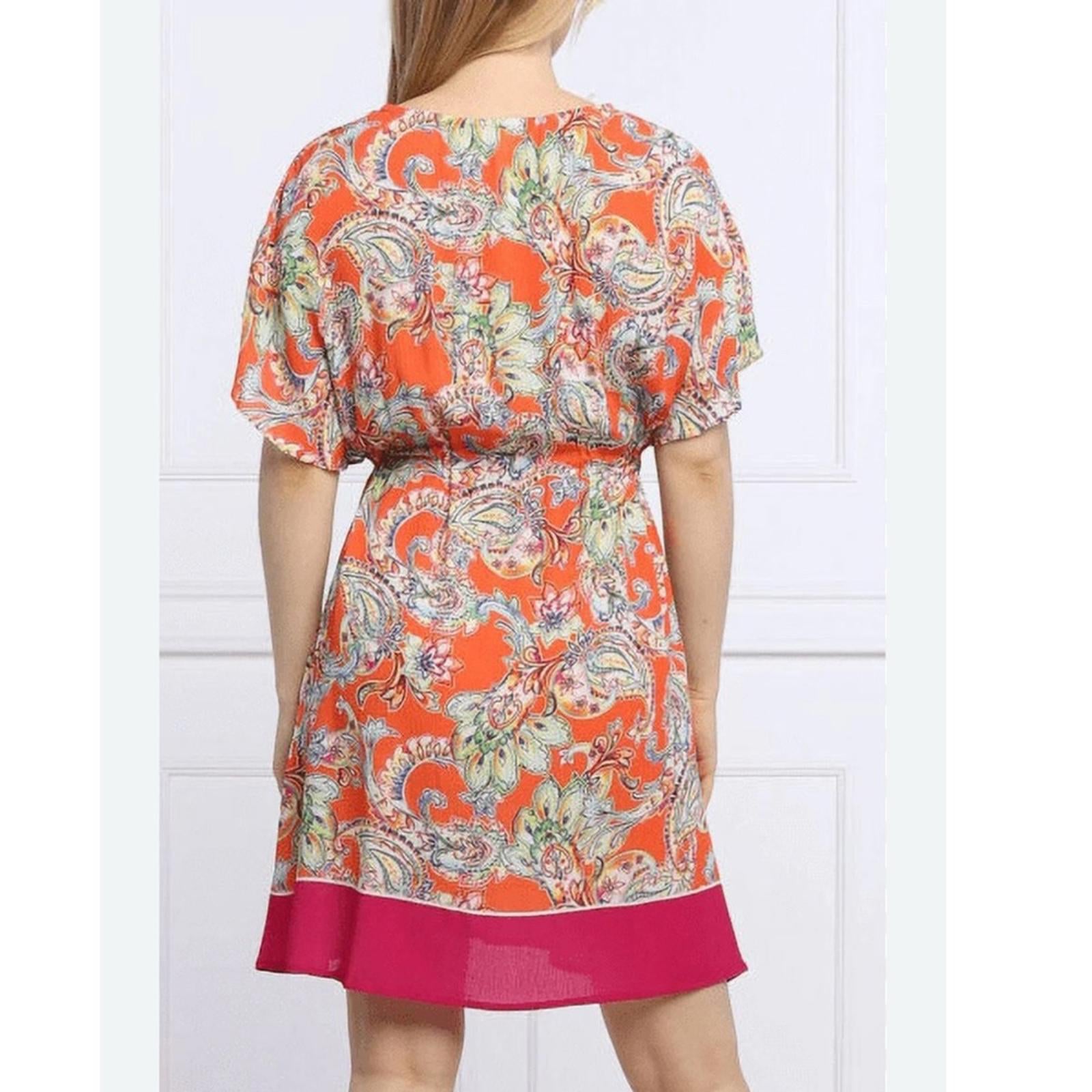 Lauren Ralph Lauren Multi Paisley Flutter Sleeve Cover-Up Dress, Size XS NWT