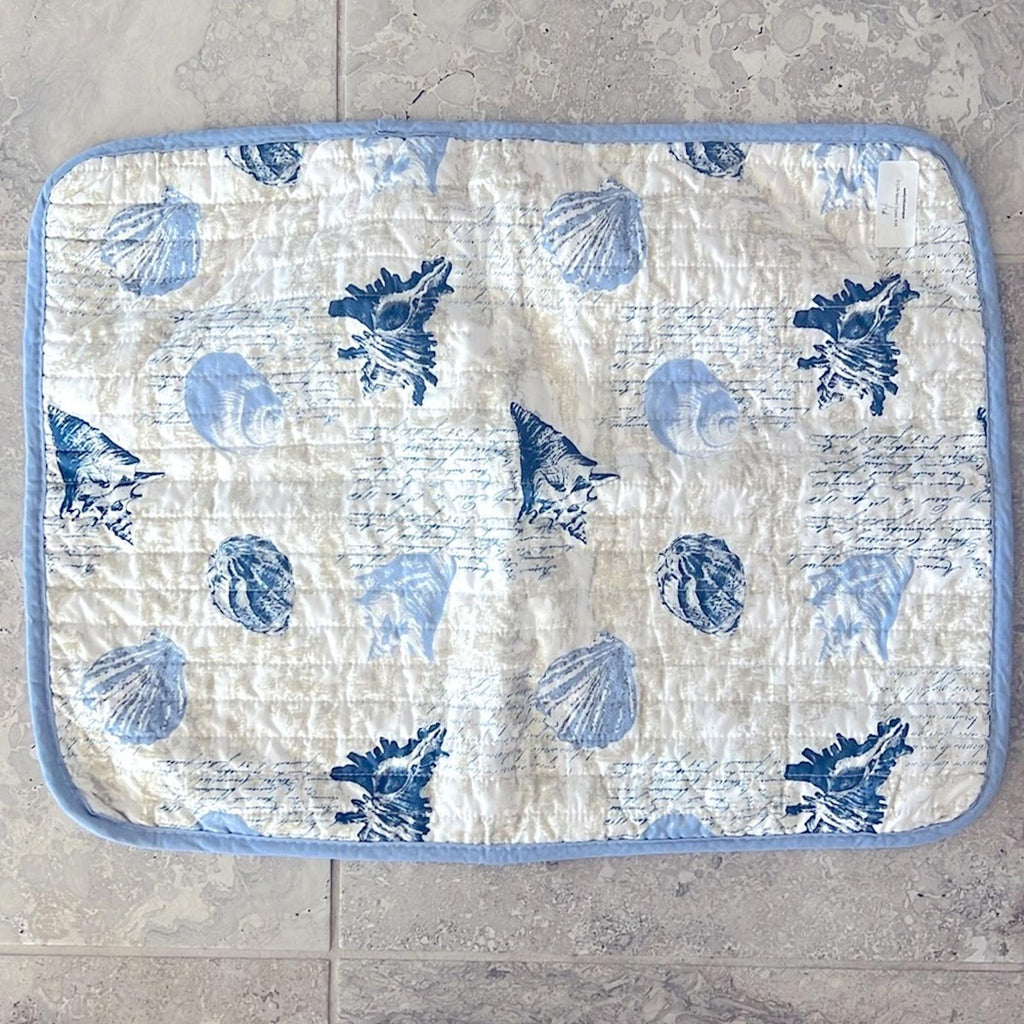 x2 Lauren Ralph Lauren Standard Pillow Sham, Sea Shell Theme- Beach NEW