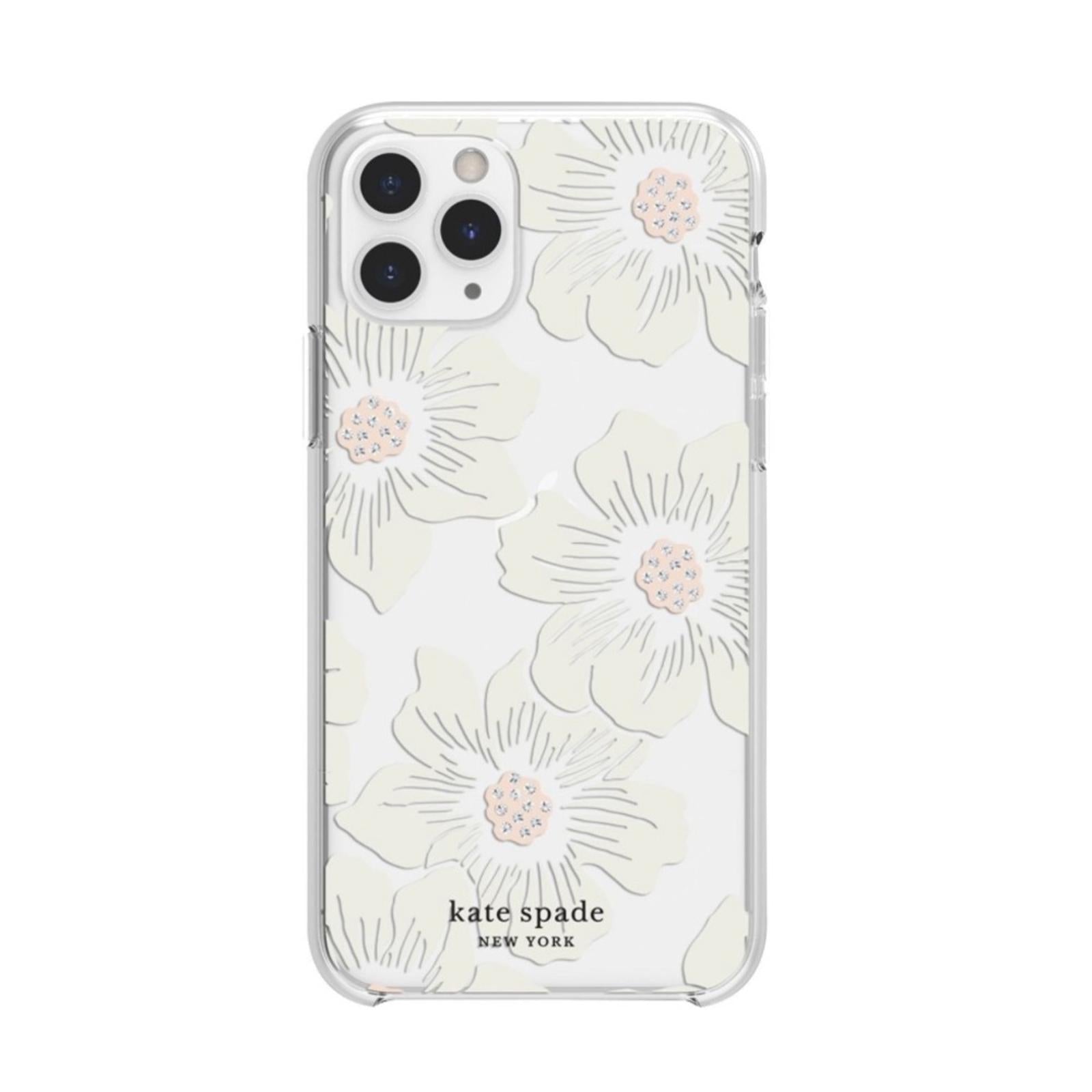 kate spade Protective Hard Shell Case for iPhone 11 Pro Cream Floral Clear $45