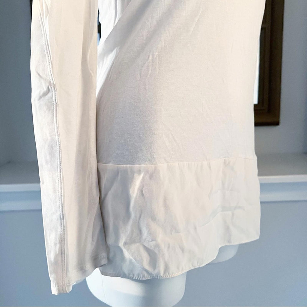 Rag & Bone White Tunic, Long Sleeve Top Size S