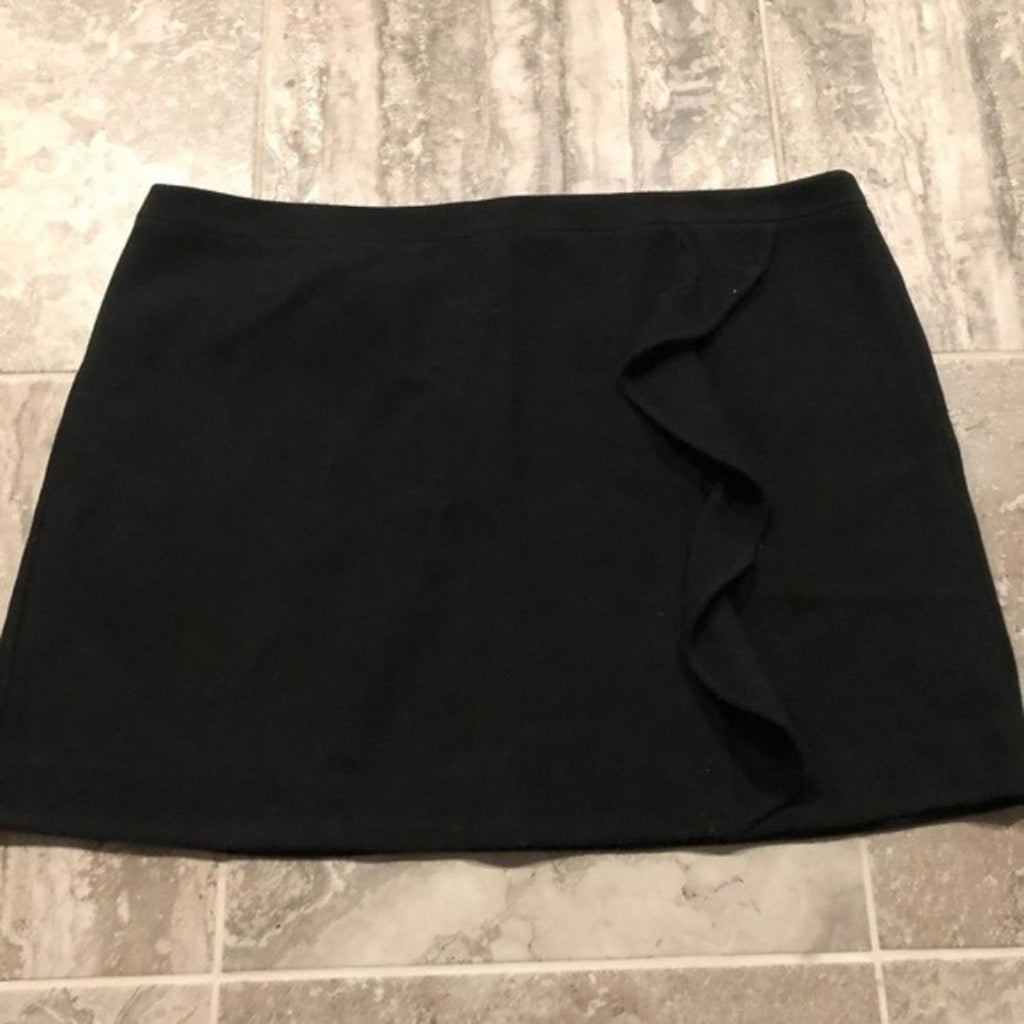 J. Crew Skirt Wool Blend Pleated Flap Mini, Plus Size 24, NEW