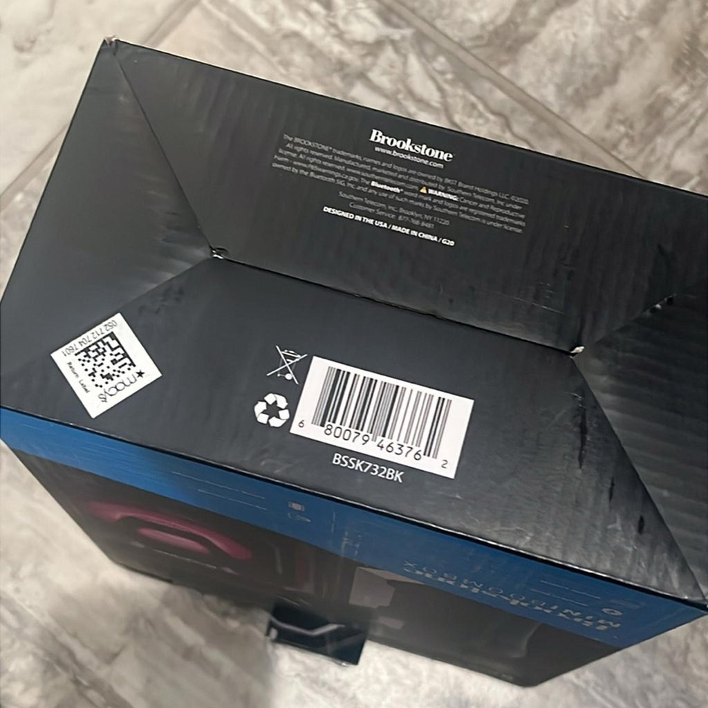 Brookstone Ruckus Portable Speaker with Microphone in Black, Open Box EXCELLENT!