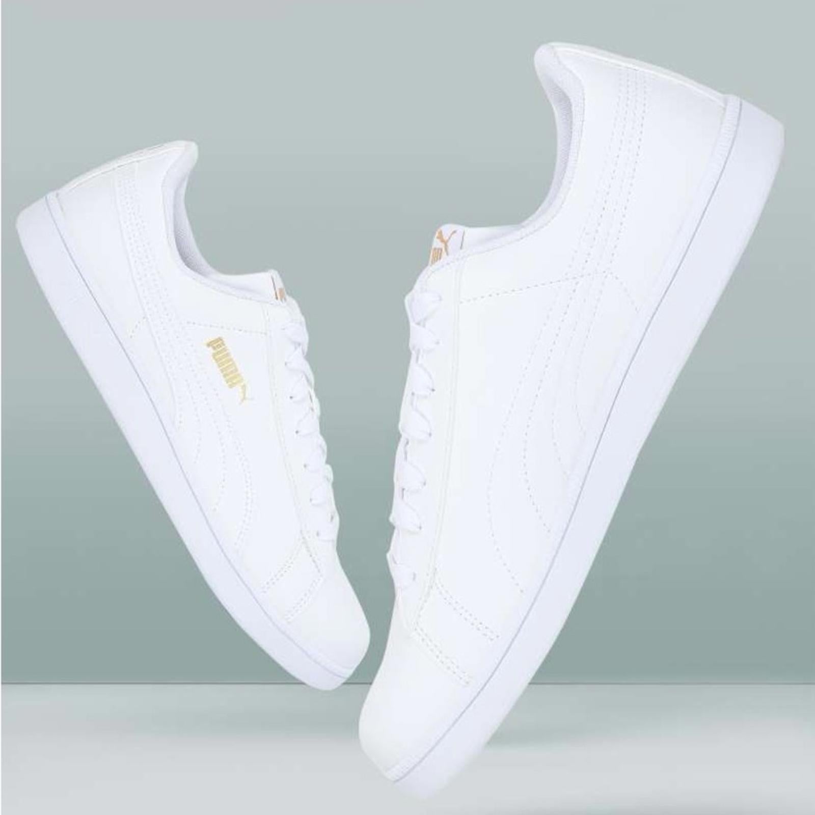 Puma Leather Sneakers in White, Size 11, New w/o Box