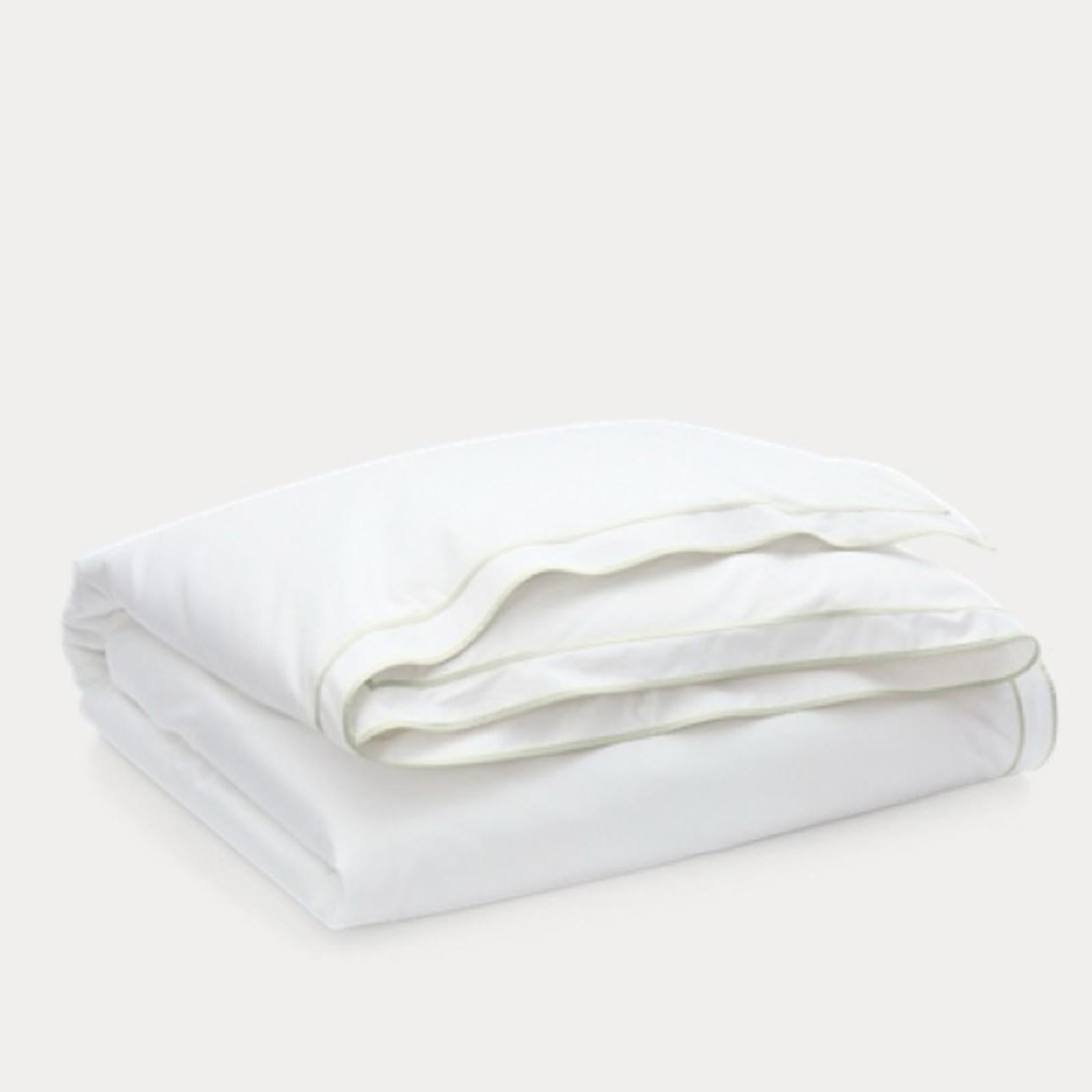 Lauren Ralph Lauren Spencer Sateen Border Duvet Cover WhiteSage, NWT, Full/Queen