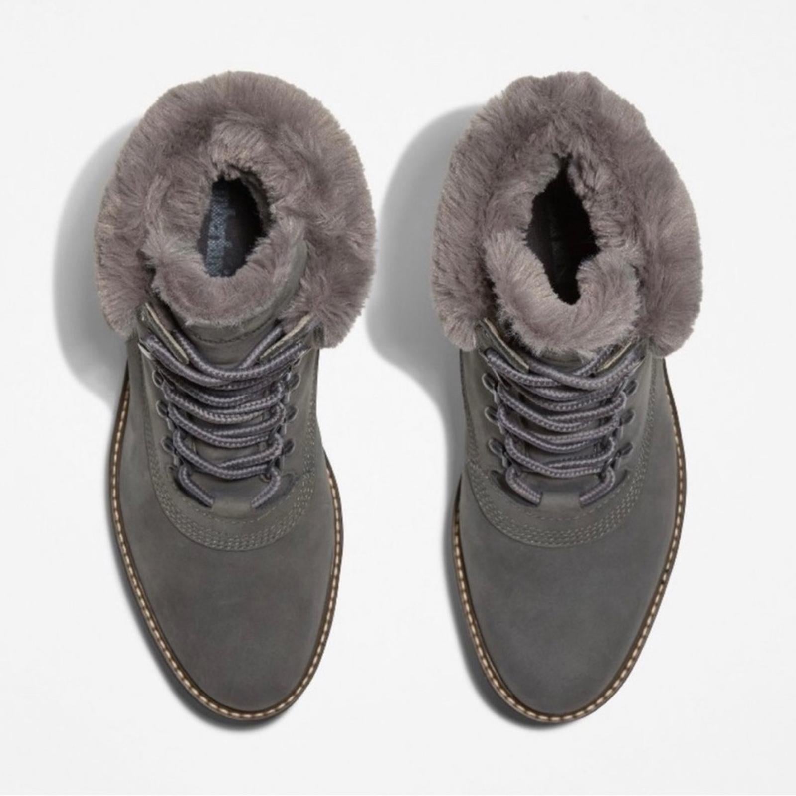 Timberland Courmayeur Valley Waterproof 6” Boots in Med Grey, Size 8 NEW in Box