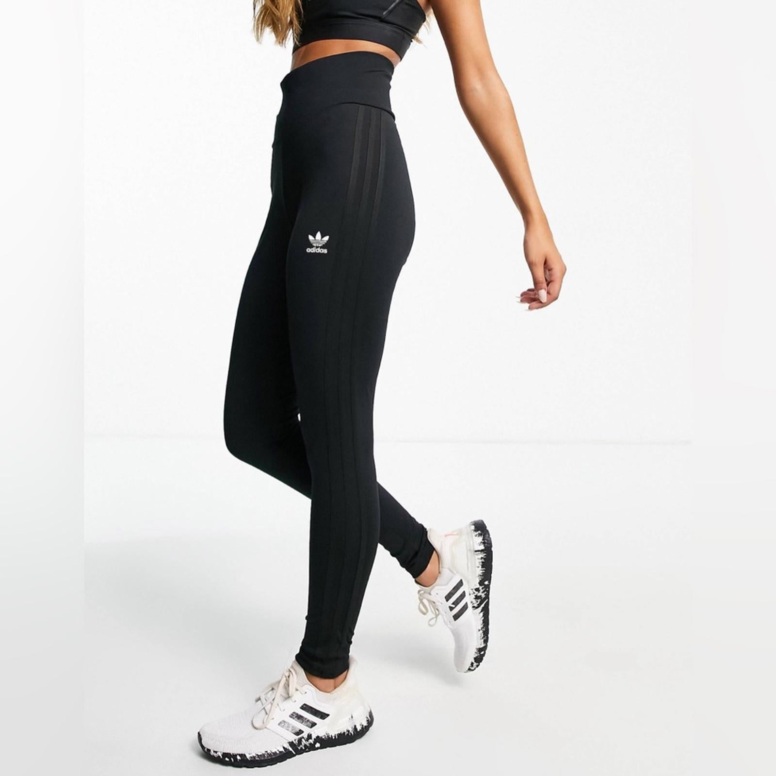 Adidas Originals High Waisted Leggings in Black, NWT, Size XS