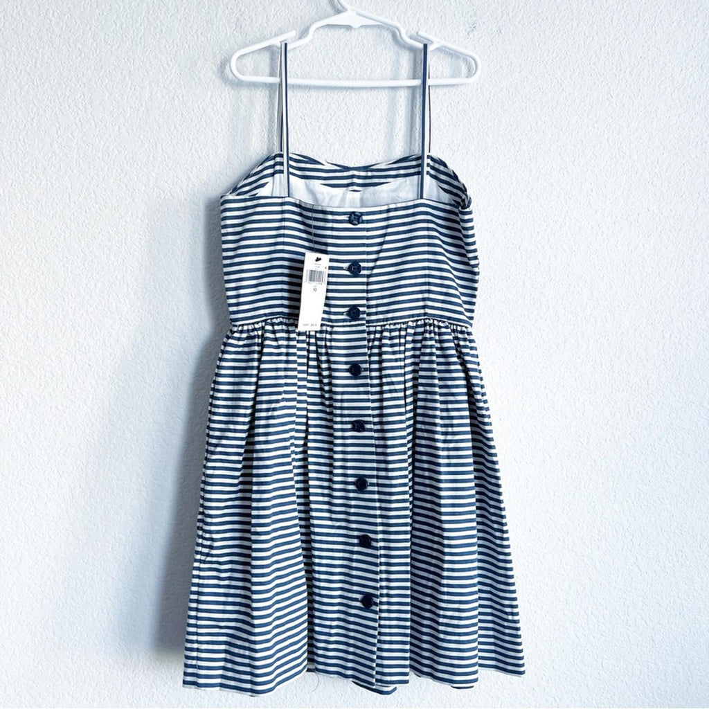 Polo Ralph Lauren Girl's Striped Cotton Sleeveless Dress in Blue, Size 10, NWT