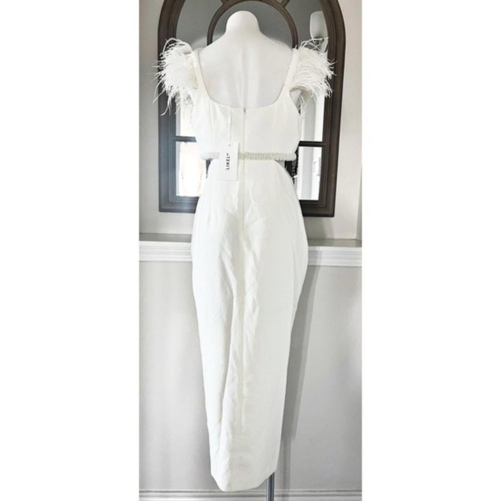 NWT LIKELY Revolve * Taliah Gown in White, Size 12 New w/Tag $478
