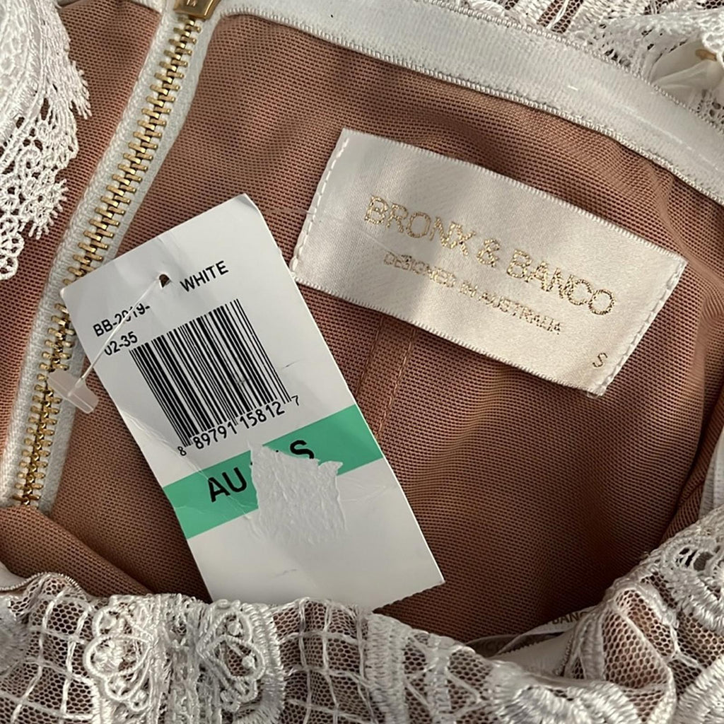 Bronx and Banco Tiffany Blanc Dress in White, Revolve, NWT, Size 4