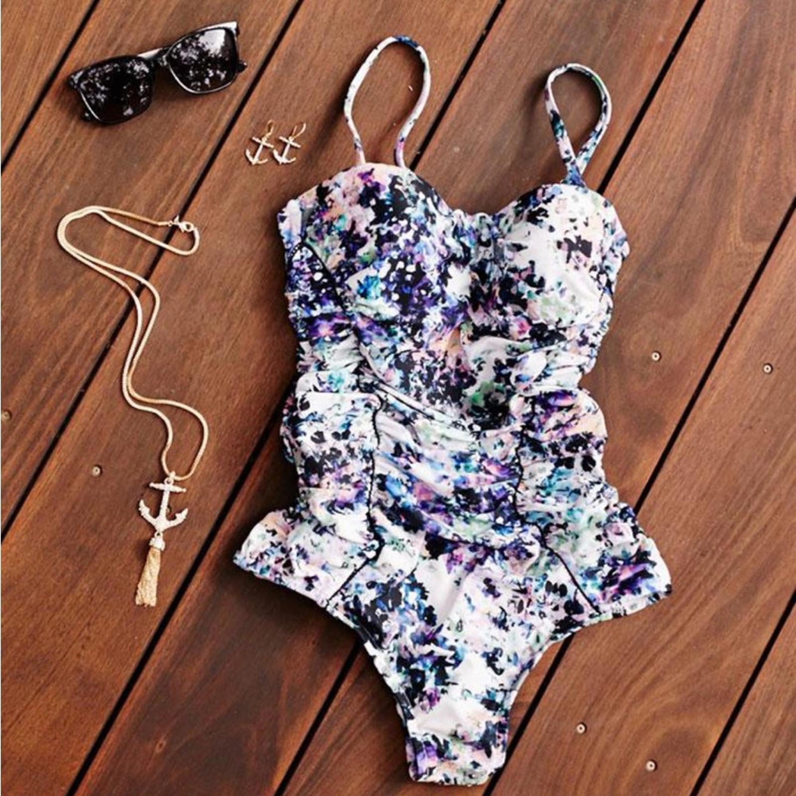 NEW Badgley Mischka One Piece Swimsuit Size 4