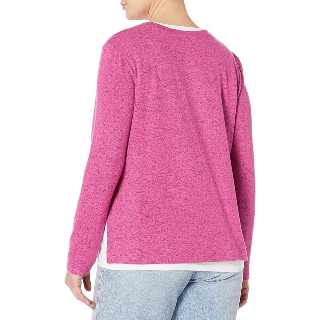 NZT NIC+ZOE Sweet Dreams Long Sleeve Double Layered Top, Size XL New w/Tag
