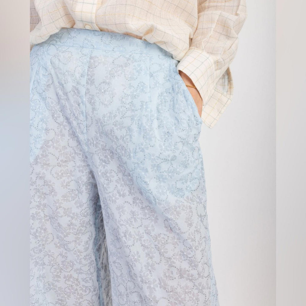 New KOCH Jules Pants Sky Bloom, Size L New w/Tag Retail $420