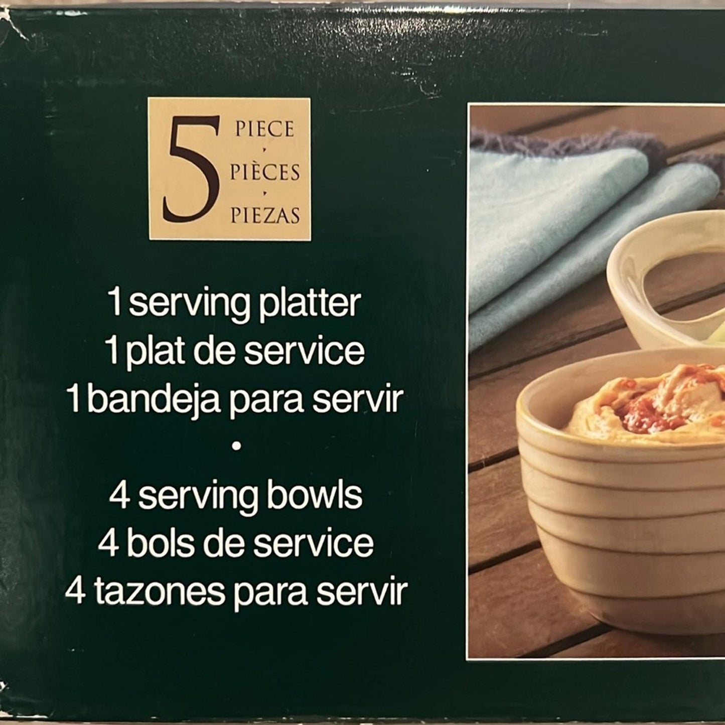 5-Piece Stoneware Serving Set (New in Box)