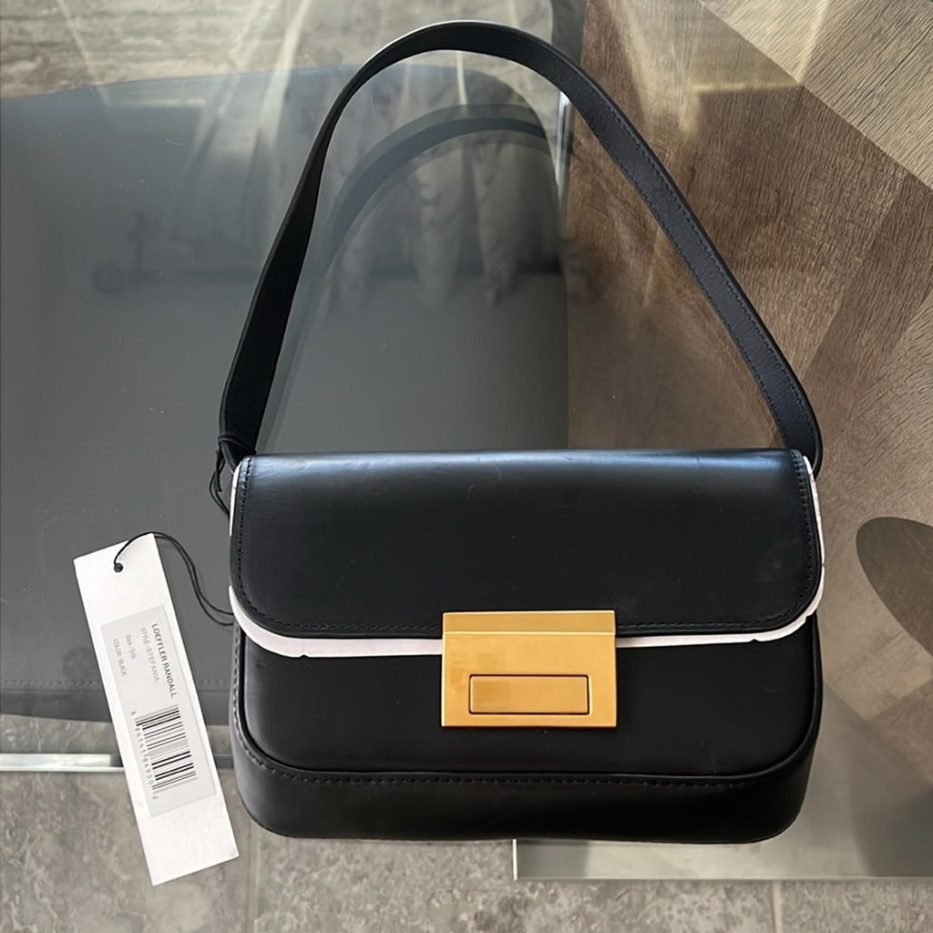 Loeffler Randall x Revolve Stefania Baguette Bag in Black NWT