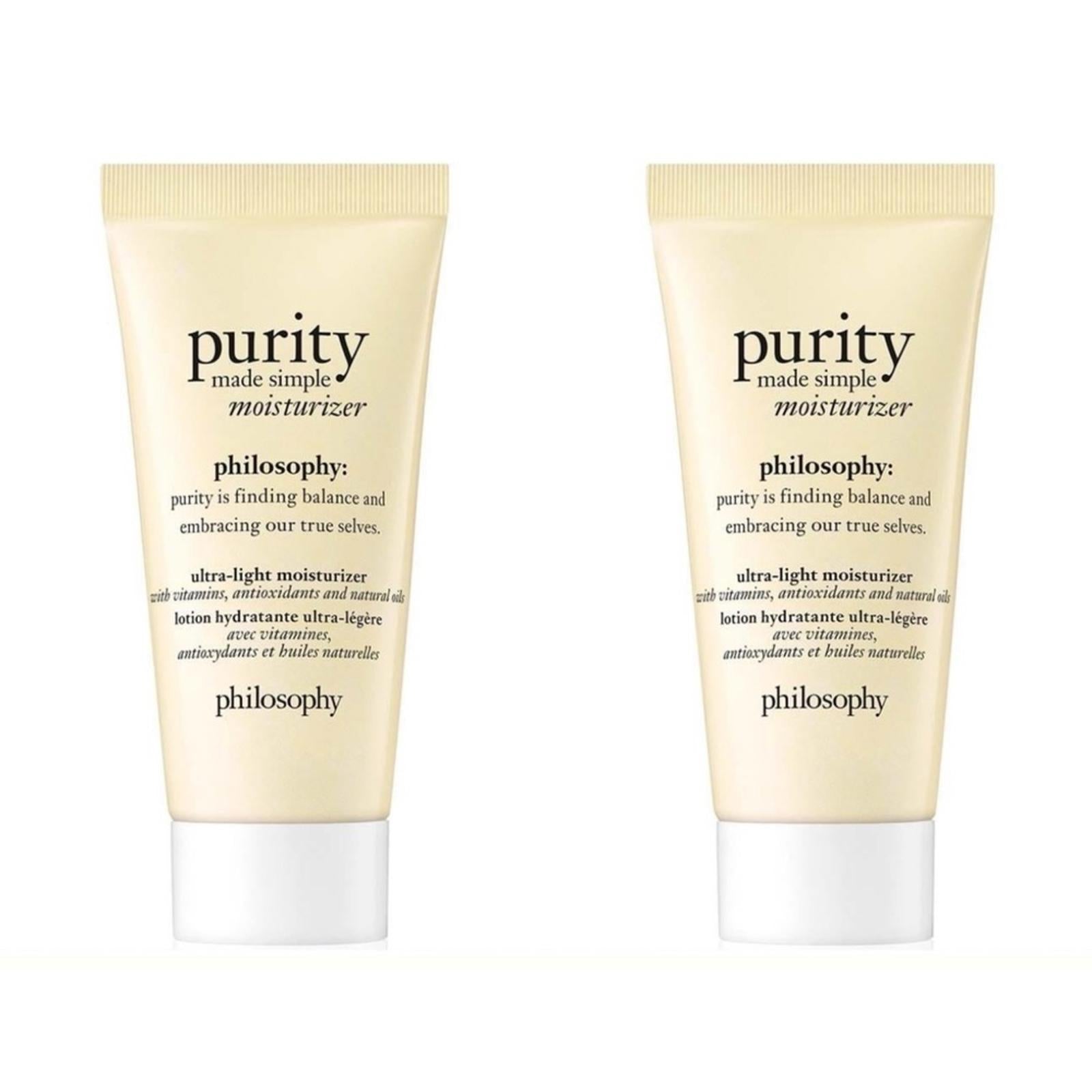 X2 Philosophy Purity Made Simple Moisturizer 15ml/0.5oz NEW in Box