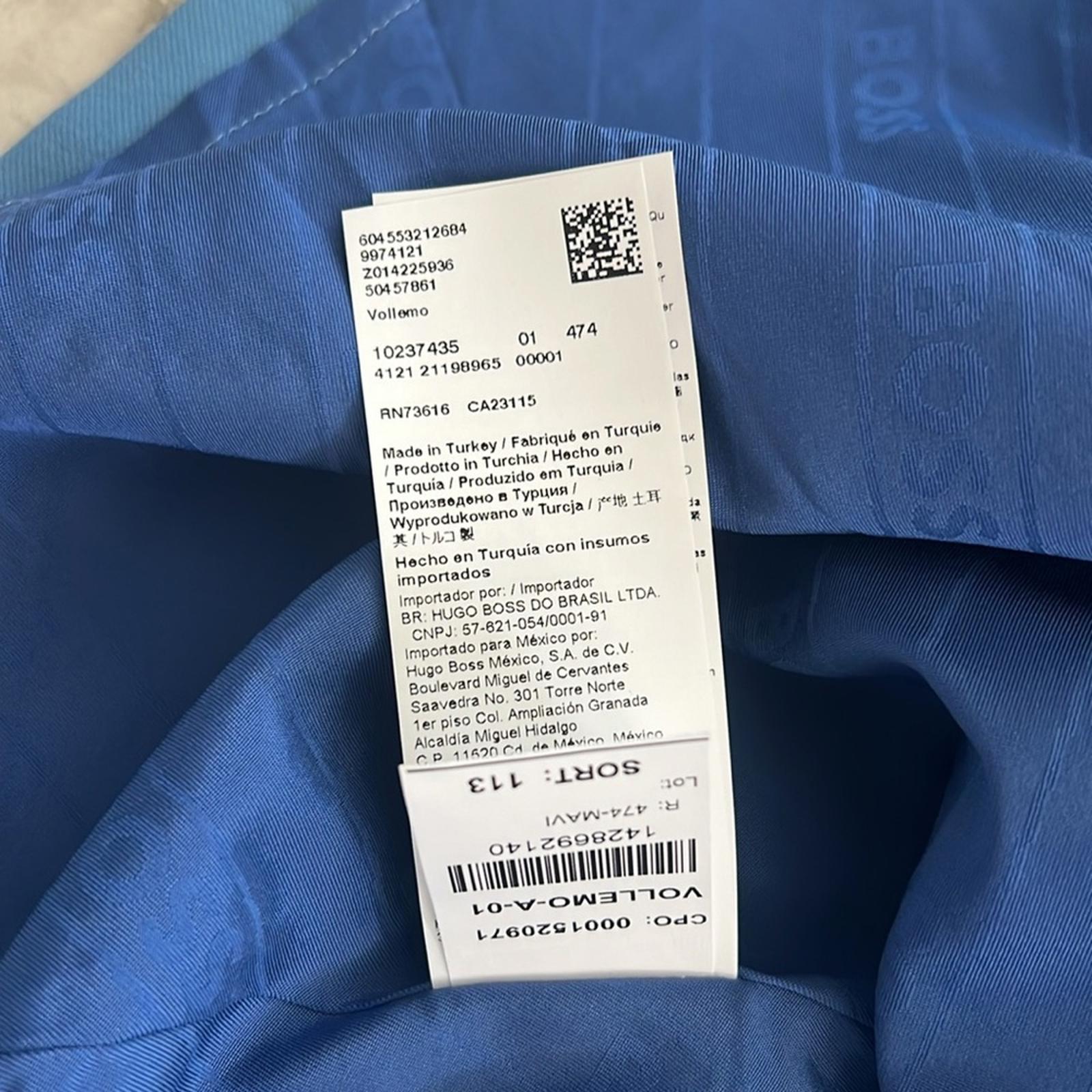 NEW Hugo Boss Vollemo Wrap Front A-Line Midi Skirt in Blue Size 4 New w/Tag