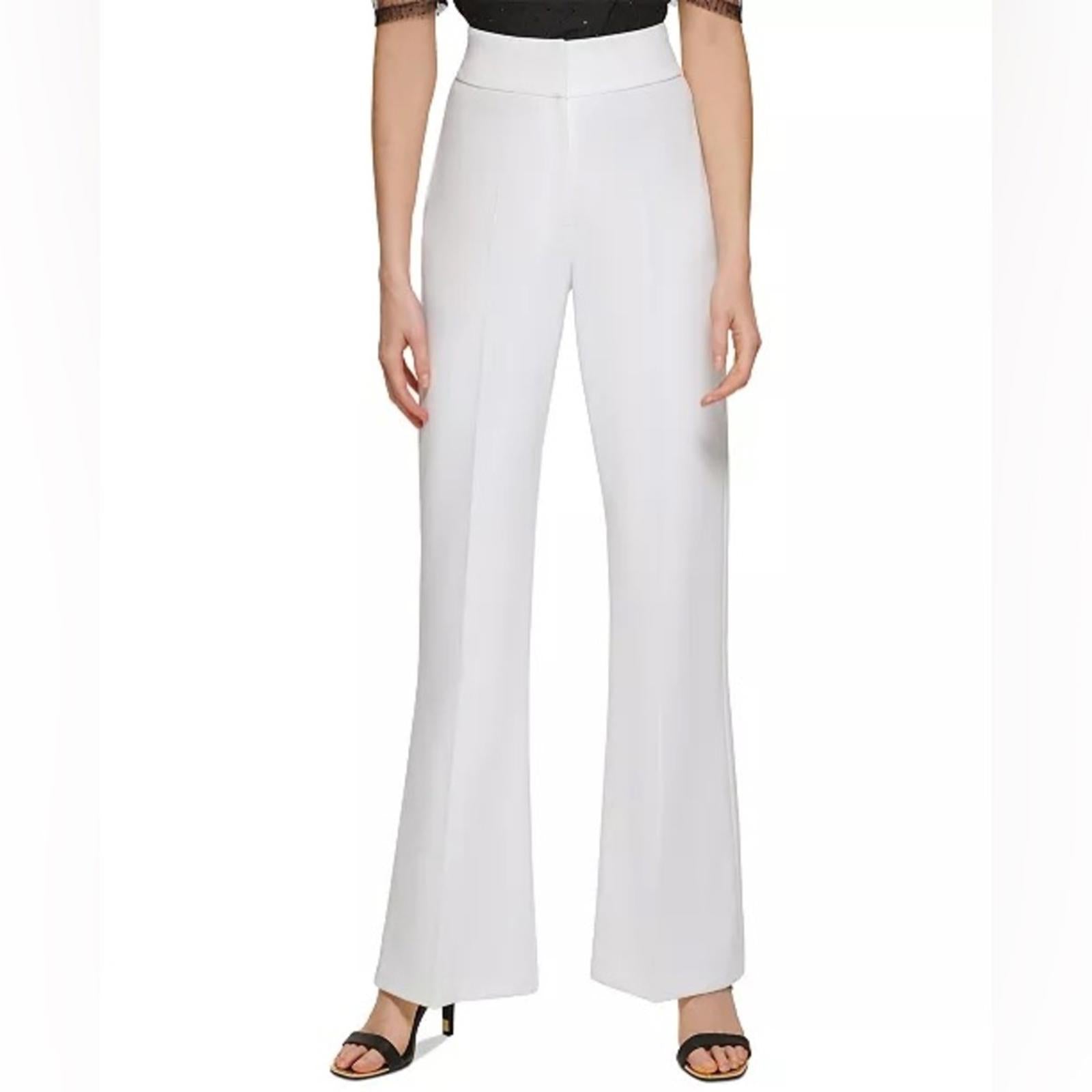 New DKNY High-Rise Wide-Leg Career Pants, Size 12 New w/Tag $89