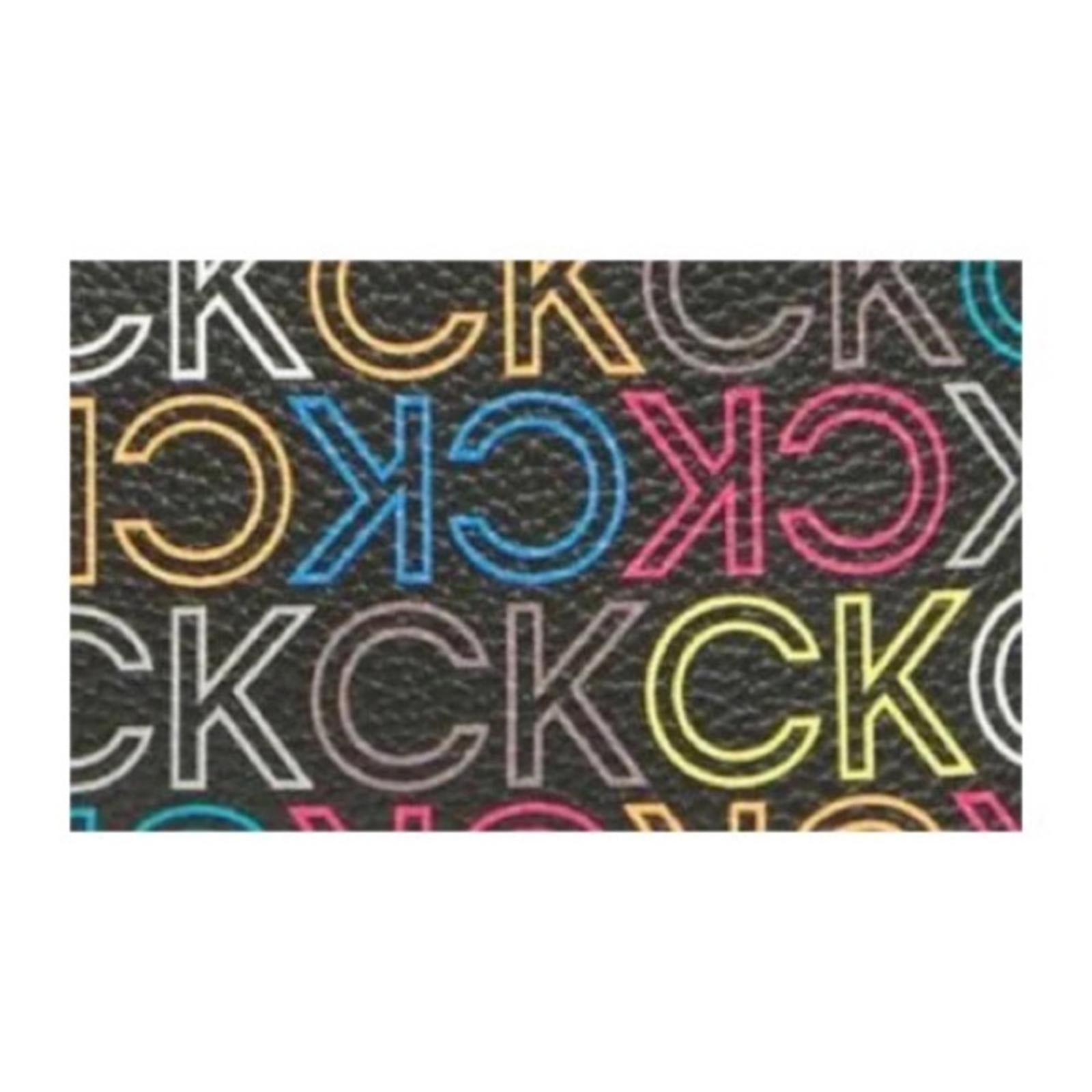 Calvin Klein Suri Monogram Tote Bag with Wristlet, Black Multi, New with Tag
