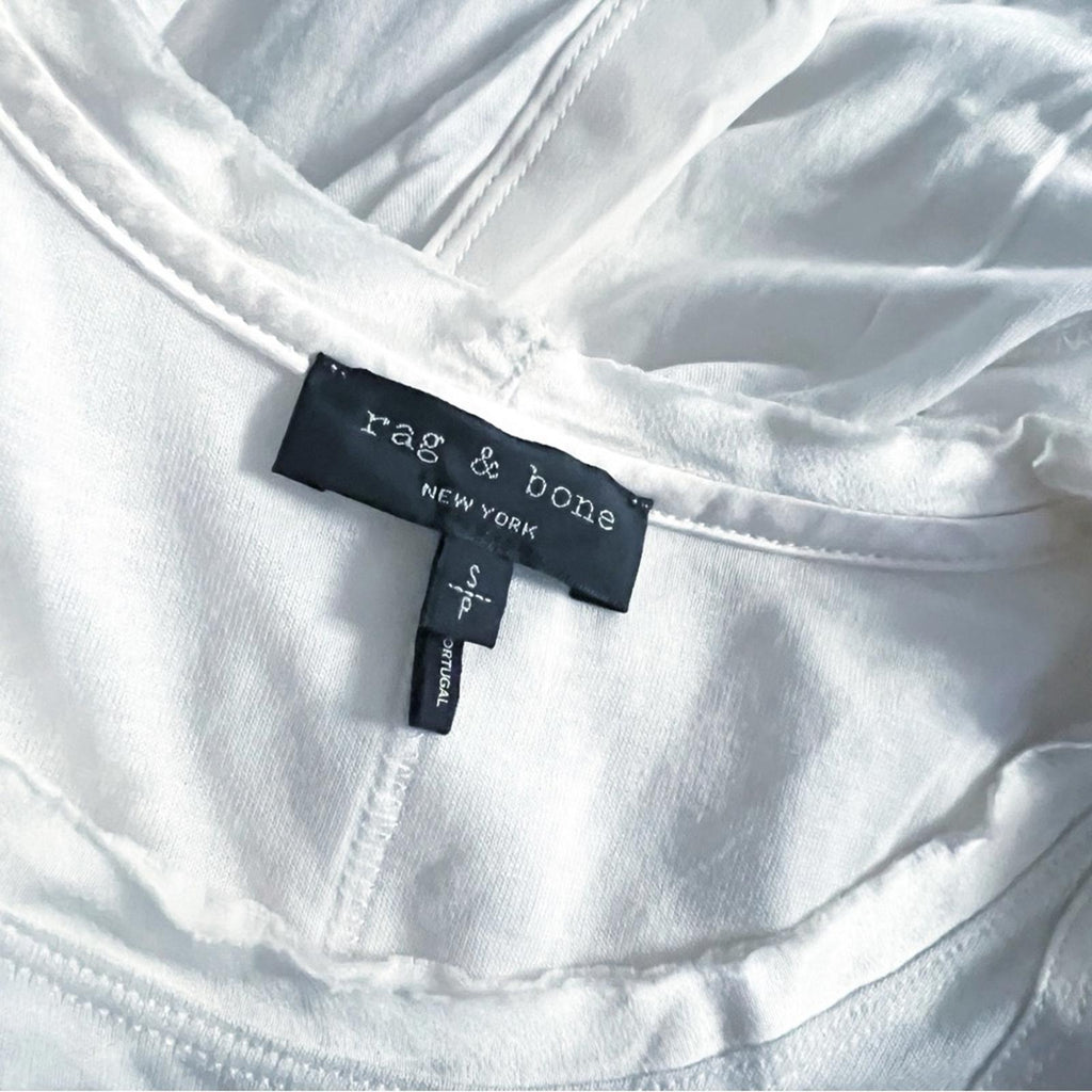 Rag & Bone White Tunic, Long Sleeve Top Size S