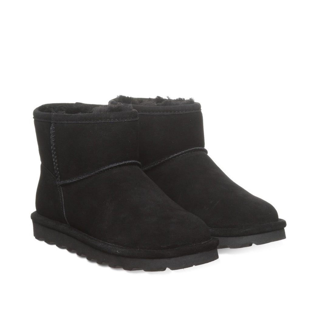 BearPaw Alyssa Suede Ankle Boots in Black, NWT, Size 11