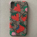 Gucci GG Supreme IPhone Case, Strawberry, New in Box, Retail $275