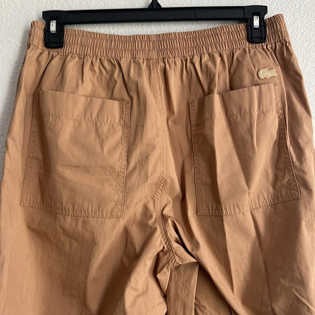 Lacoste Men’s Relaxed Fit Track Pants in Beige, NWT, Size L