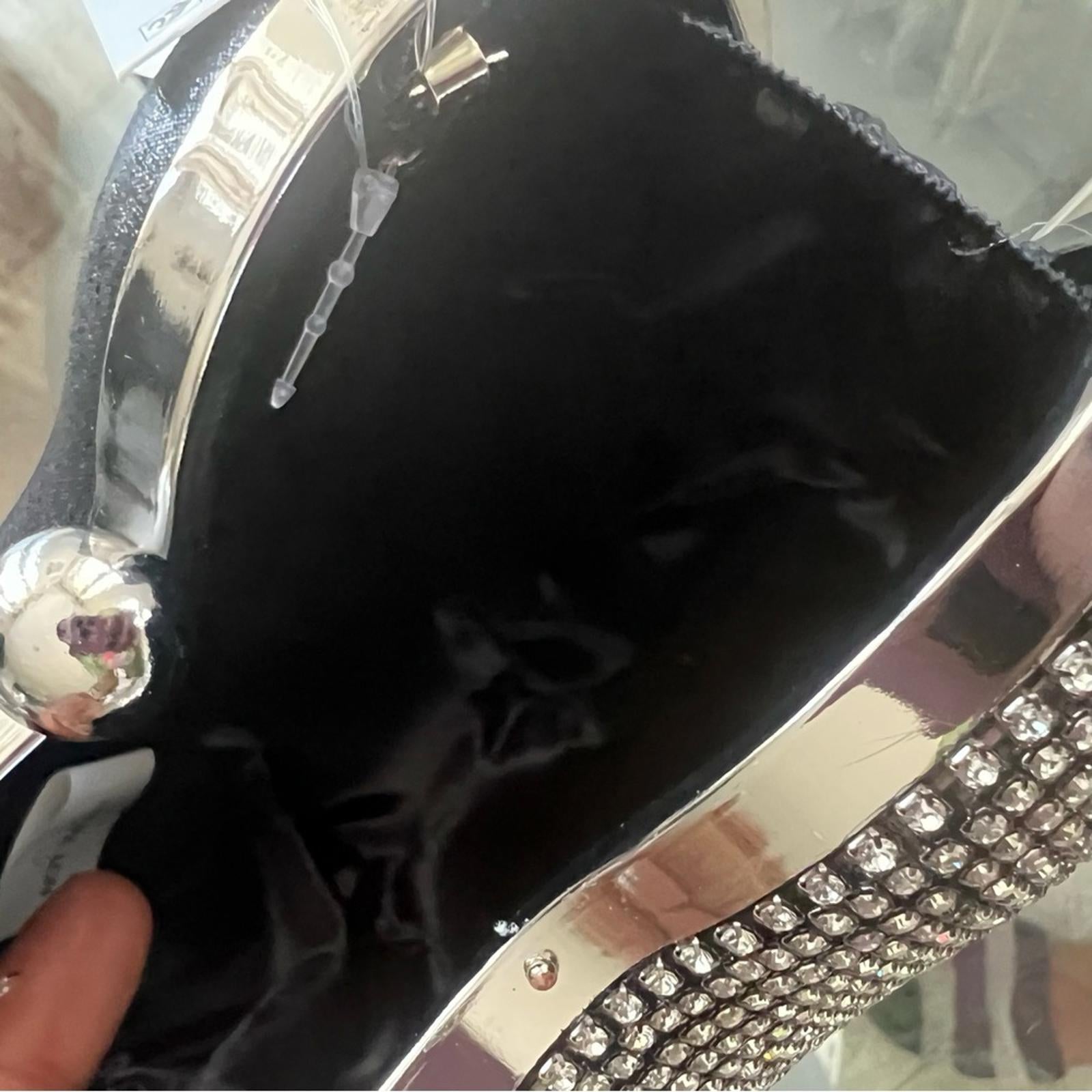 AQUA Heart Crystal Clutch/ Mini Crossbody, One Size,  New w/Tag