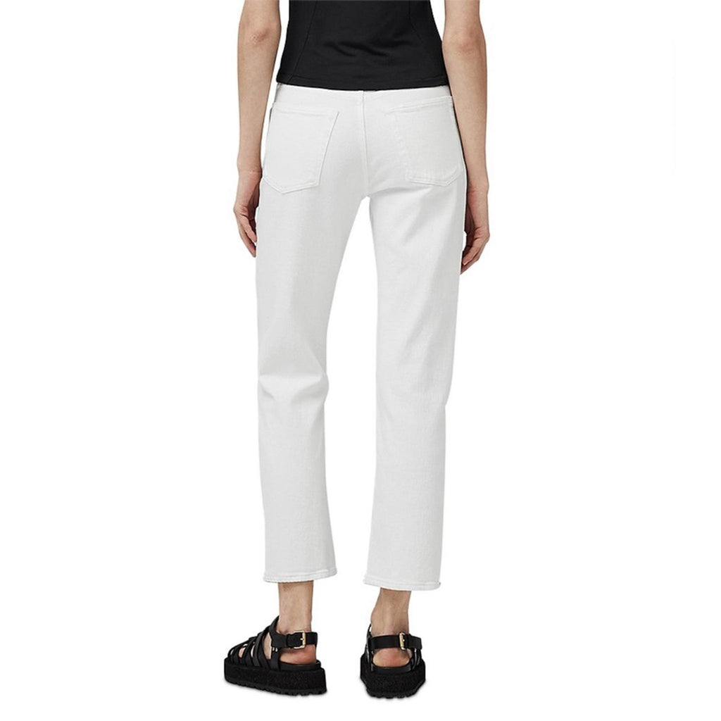 Rag & Bone Harlow Mid Rise Comfort Straight Jeans in Optic White, Size 29 NEW