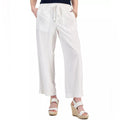 Tommy Hilfiger Linen-Blend Drawstring-Waist Straight-Leg Pants Size XL NWT $89.5