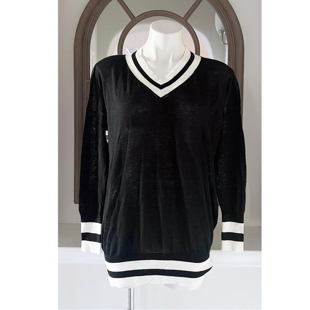 n:Philanthropy Sweatshirt in Black & White EXCELLENT!